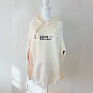 Taylor Swift Cream The Eras Tour Pullover Sweatshirt‎ Hoodie. XL